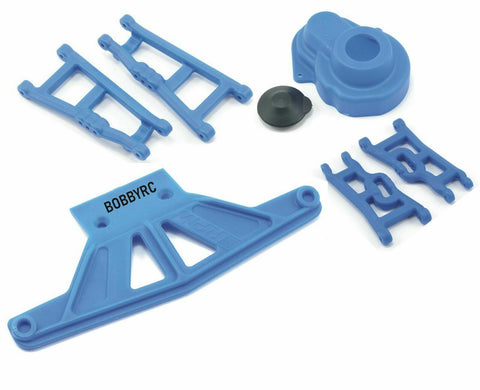 RPM Suspension Arms, Gear Cover & Bumper BLUE For Traxxas 2wd Rustler Stampede