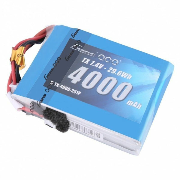 Gens ace 4000mAh 2S 7.4V TX Lipo Battery Spektrum DX9  DX8 Transmitter TURNIGY