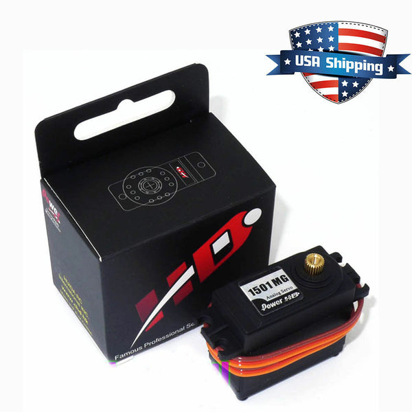 Power HD 1501MG High-Torque Metal Gear Standard Servo SAVOX JR HITECH FUTABA