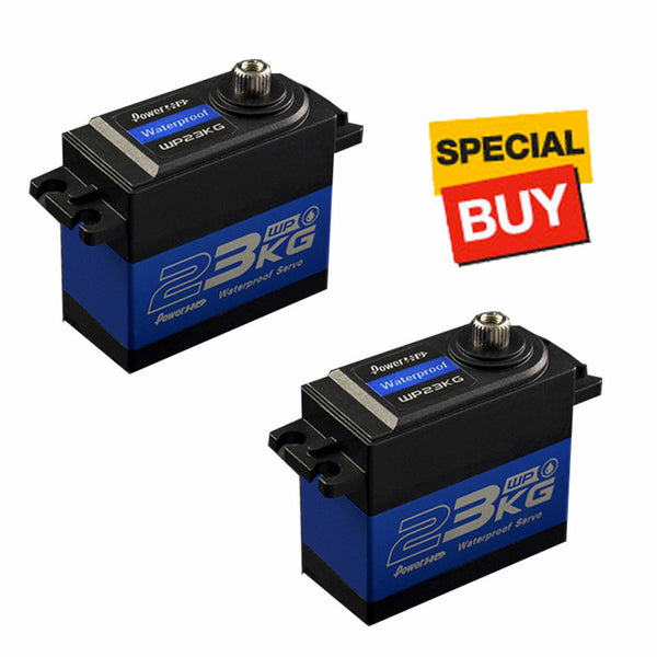 2 Power HD WP-23KG Coreless Motor Waterproof High Torque Titanium 25t Servo hpi