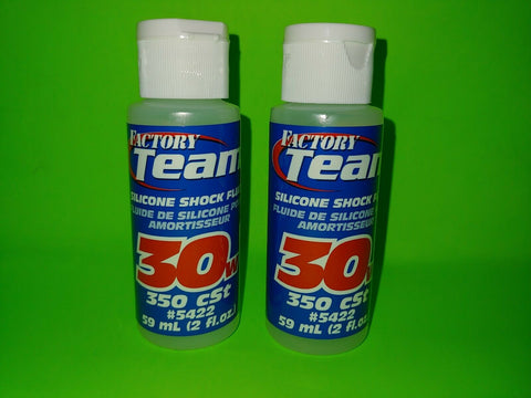 2 PACK TEAM ASSOCIATED 30 WEIGHT SILICONE SHOCK OIL FLUID 5422 traxxas LOSI HPI