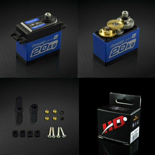 POWER HD LW-20MG DC Motor 277.7 oz  / .16 W/ BLUE HORN TRAXXAS ARRMA Servo SLASH