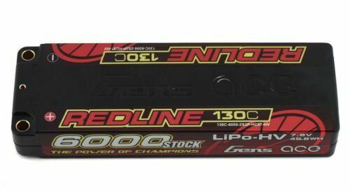 Gens Ace 6000MAH Redline 2S LiHV LiPo Battery 130C 7.6V  ORION REEDY ARRMA LOSI
