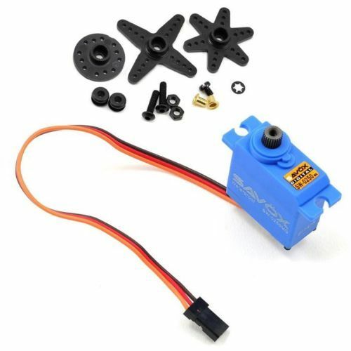 Savox SW-0250MG Waterproof Metal Gear Servo .11s / 69oz free glitch buster 1/16