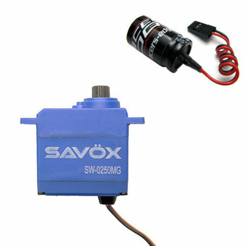 Savox SW-0250MG Waterproof Metal Gear Servo .11s / 69oz free glitch buster 1/16