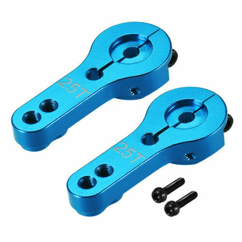 2 BLUE Aluminum 25T Servo Horn for POWER HD WP23KG LW25 MG LF20 LW20 WP23 DW25