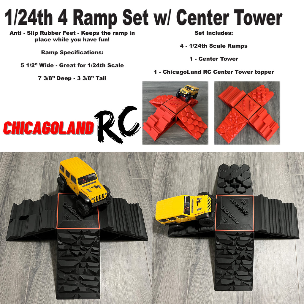 JDI 1/24 SCALE RC CRAWLER RAMP SET AXIAL SCX24 ENDURO 1/18 OBSTICLE CO ...