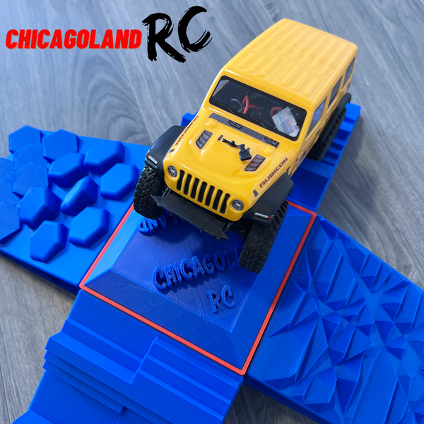 JDI 1/24 SCALE RC CRAWLER RAMP SET AXIAL SCX24 ENDURO 1/18 OBSTICLE COURSE BLUE