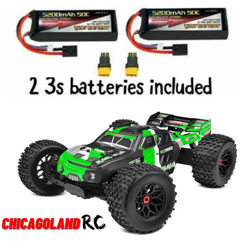 Team Corally Kagama XP 6S Monster Truck RTR WITH 2 3S 5200MAH LIPO BATTERIES