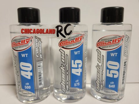 3X HUGE 5OZ CORALLY 40 45 50 WT 50WT SILICONE SHOCK OIL LOSI ARRMA ASSOCIATED