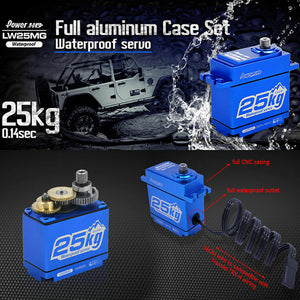 POWER HD LW-25MG Waterproof FULL Aluminum Case Digital Servo  347.2 oz/in
