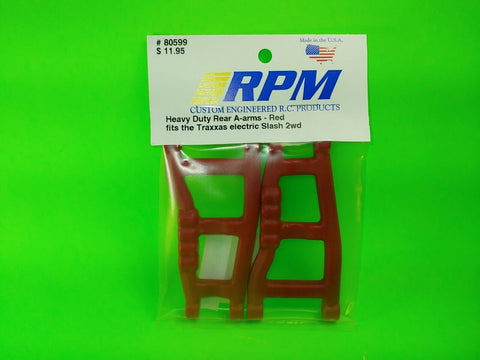 RPM 80599 Heavy Duty Rear A-Arms Red Traxxas Slash 2WD