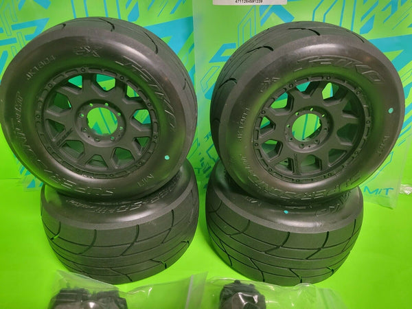 4 JETKO SUPER SONIC 3.8 MT BELTED TIRES 17MM ARRMA KRATON CORALLY KRONOS DBOOTS