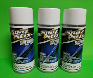 3X Spaz Stix ULTIMATE CLEAR COAT AEROSOL PAINT 3.5OZ FOR MIRROR CHROME SZX10909