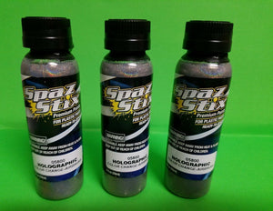 3 PACK Spaz Stix SZX05800 COLOR CHANGING HOLOGRAPHIC PAINT for R/C AIRBRUSH