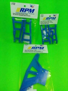 RPM 80245 80185 81165 Front Bumper Wide Blue A-Arms Rustler Stampede 2wd