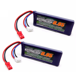 2x Turnigy nano-tech 950mAh 2S 25C-50C Battery Lipo Blade 200QX CX2 EFLB8002SJ