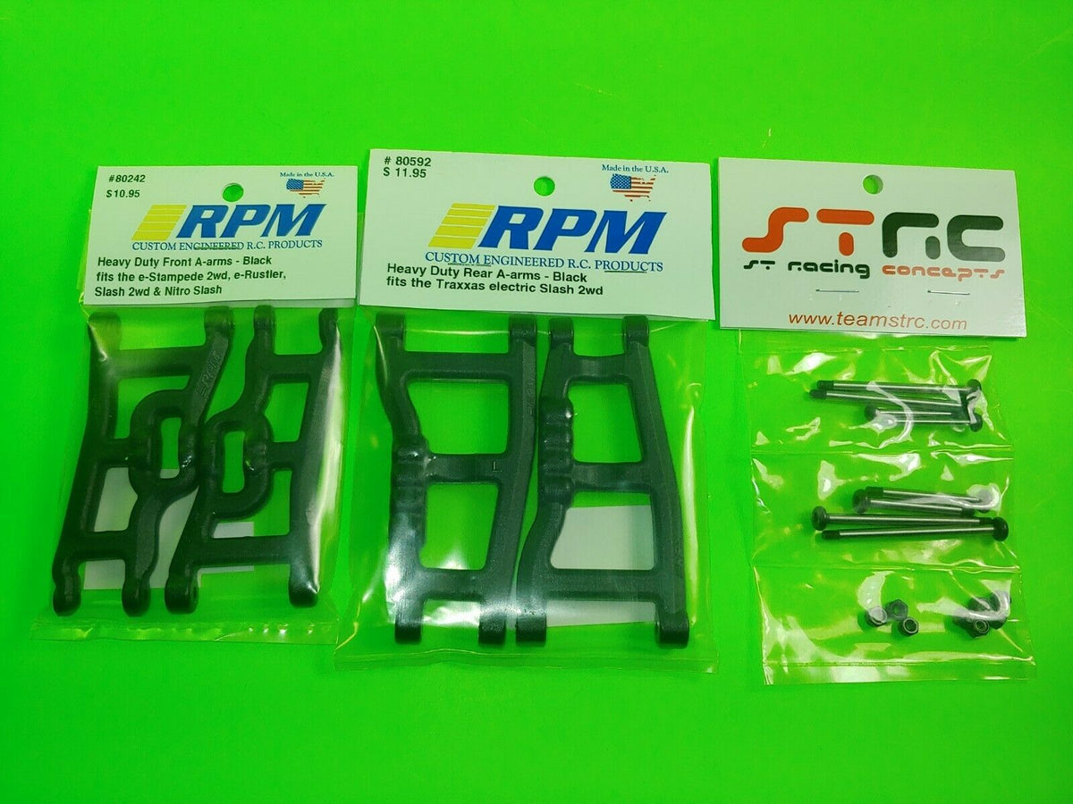STRC RPM 80242 80592 AArms & HINGE PINS FOR TRAXXAS SLASH 2WD FRONT R