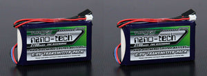 2X Turnigy nano-tech 2100mAh 2S 6.6v 20C LiFePo4 Transmitter Pack Battery T14SG