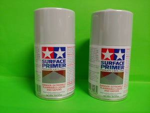 2 PACK Tamiya 87026 Light Gray Surface Primer Spray Paint 3oz Plastic –  chicagolandrc