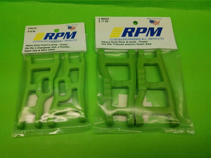 RPM 80244 Front & 80594 Rear Green A-Arms 1/10 Traxxas Slash 2wd VXL XL-5 Raptor