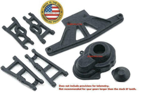 RPM Suspension Arms, Gear Cover & Bumper For Traxxas 2wd Rustler Stampede 80522