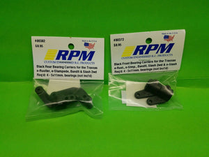 RPM Front  Rear Combo Bearing Carriers Rustler Stampede slash Bandit 80372 80382