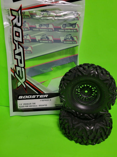 ROAPEX BOOSTER 1/10 Crawler Tires Mounted 1.9" 12mm TRAXXAS TRX4 PROLINE HYRAX