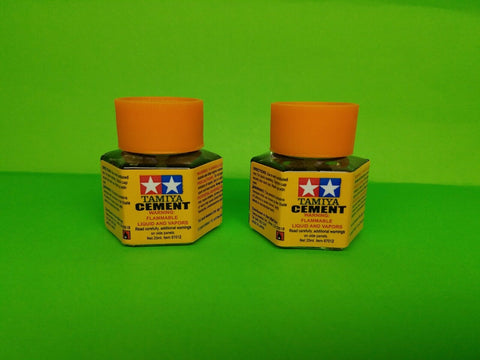 2 PACK TAMIYA 87012 CEMENT PLASTIC MODEL GLUE 20 ml MODELING  ZAP CAR revelle