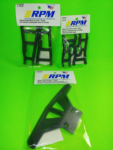 RPM 80242 81162 80182 FRONT BUMPER REAR A-Arms Traxxas Rustler & Stampede 2wd