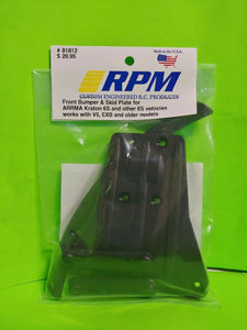 RPM R/C Products Front Bumper and Skid Plate: ARRMA Kraton 6S RPM81812