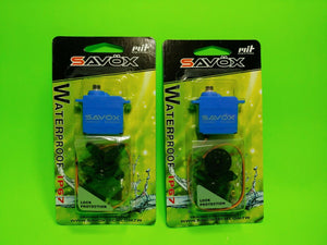 2 PACK Savox SW-0250MG Waterproof Metal Gear Micro Servo Traxxas 1/16