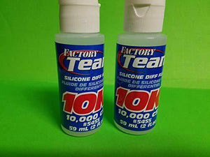 2 PACK Associated Silicone Diff Fluid Oil 10,000 cSt 5455 10K LOSI ARRMA