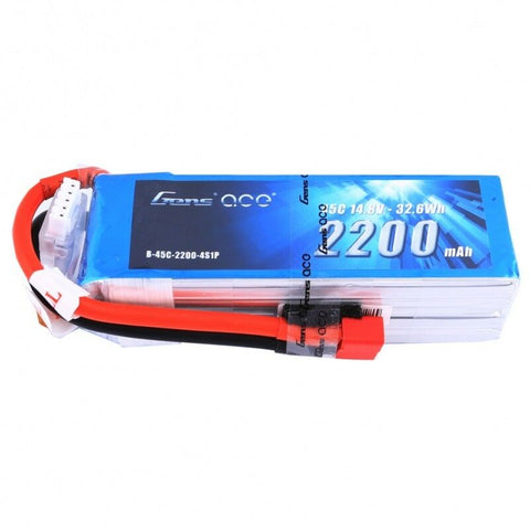 GENS ACE 2200mah 4S 45C 14.8V LIPO BATTERY TURNIGY ZIPPY VENOM DRONE NANO