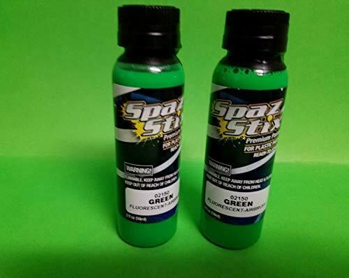 Spaz Stix - Green Fluorescent Aerosol Paint, 3.5oz Can