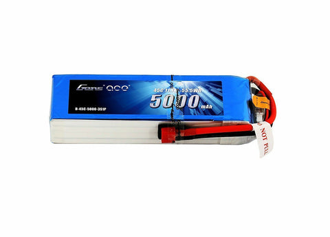 Gens ace 5000mAh 11.1V 3S 45C LiPo Battery Pack Deans MIKADO ALIGN LECTRON
