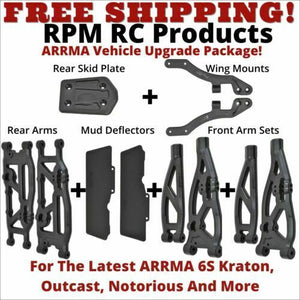*NEW* RPM UPGRADE PACKAGE FOR ARRMA 6S Outcast Kraton Notorious (BLACK)
