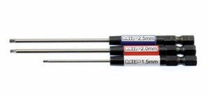 MIP Speed Tip Metric Hex Driver Set (1.5mm, 2.0mm, 2.5mm) With Labels MIP9512