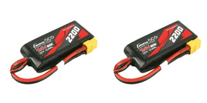 2 Gens Ace 60C 2200mAh 7.4 V 2S Lipo Battery XT60 TRAXXAS 1/16 SLASH REVO SUMMIT