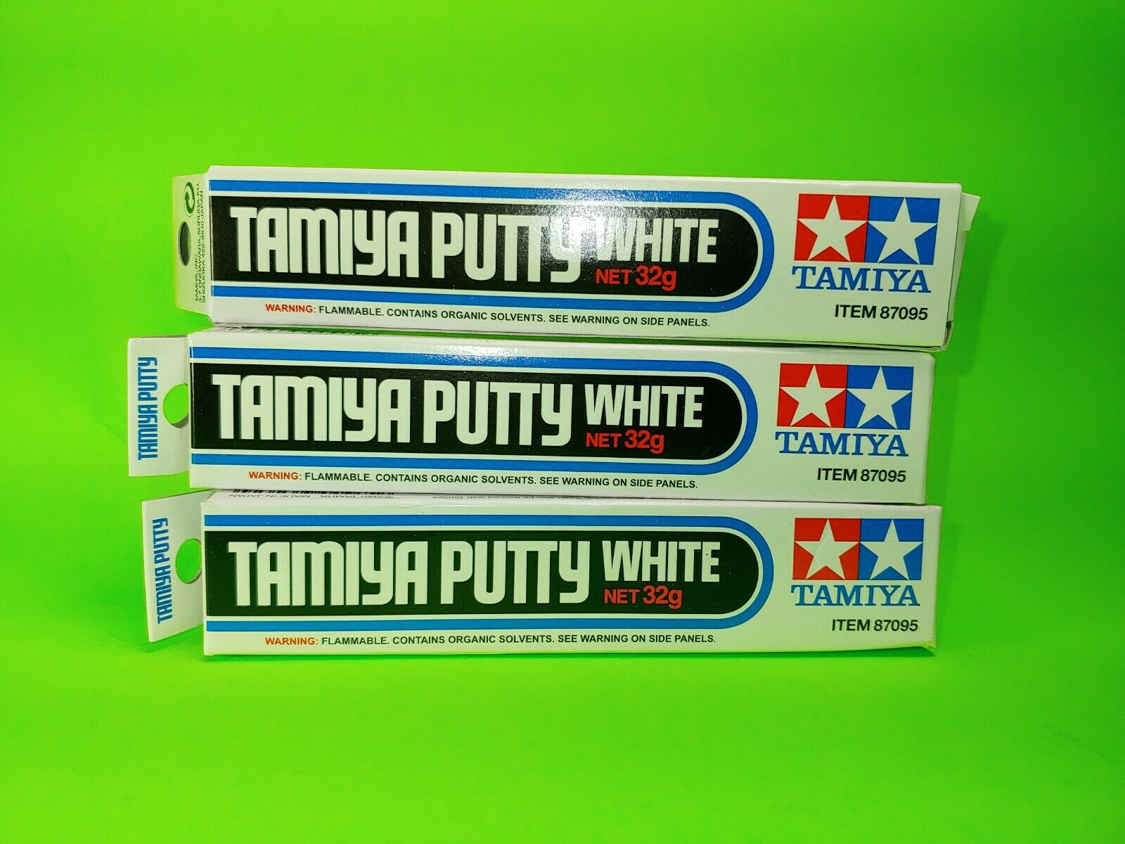 3 TAMIYA WHITE PUTTY 87095 PLASTIC WOOD METAL MODELING MODEL KITS MODE ...