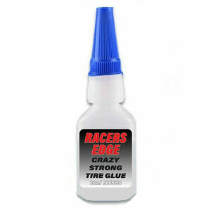 NEW Racers Edge Crazy Strong Tire Glue 20g w/Pin Cap and Tips LOSI ARRMA TRAXXAS