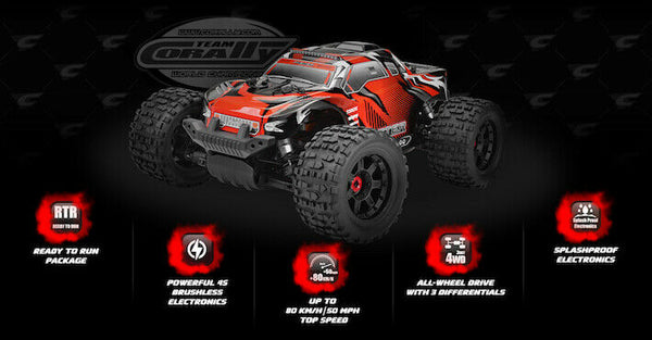 3S LIPO INCLUDED Corally  Sketer XP 1/10 4WD 4S Brushless RTR Monster Truck