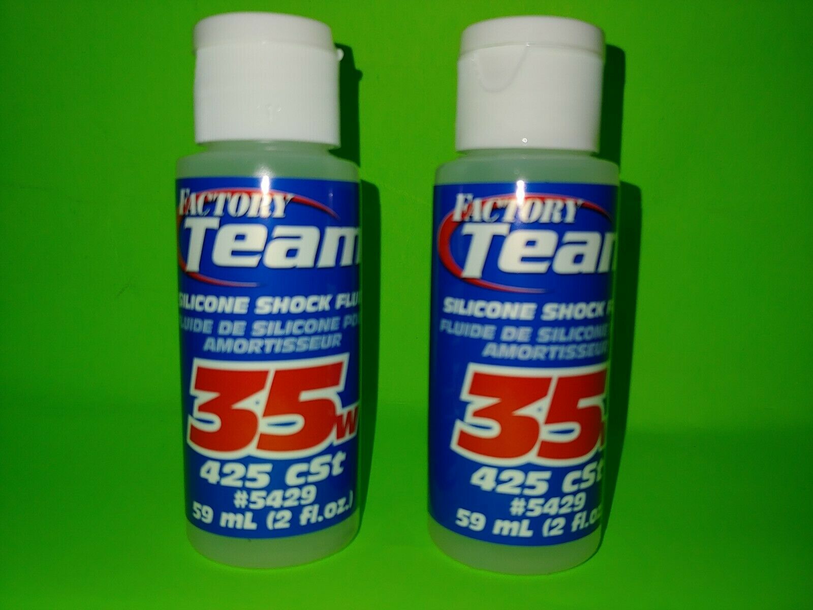 2 PACK TEAM ASSOCIATED 35 WEIGHT SILICONE SHOCK OIL FLUID 5429 traxxas rc10 losi