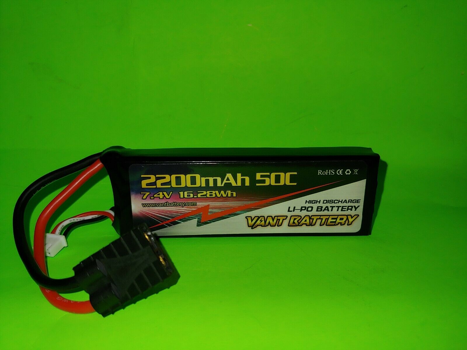 vant 7.4V 2200mAh 50C 2S LiPo Battery Packs Traxxas 1/16 Mini E-Revo VXL