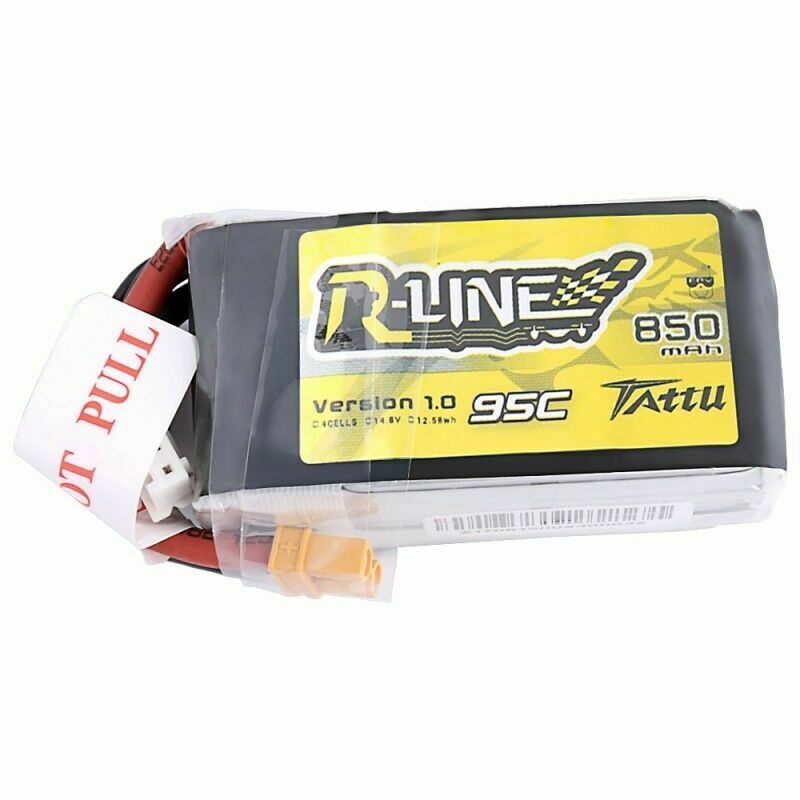 Tattu 850mAh 14.8V 95C 4S1P Lipo Battery Pack XT30 Plug For RC Drone Heli Quad