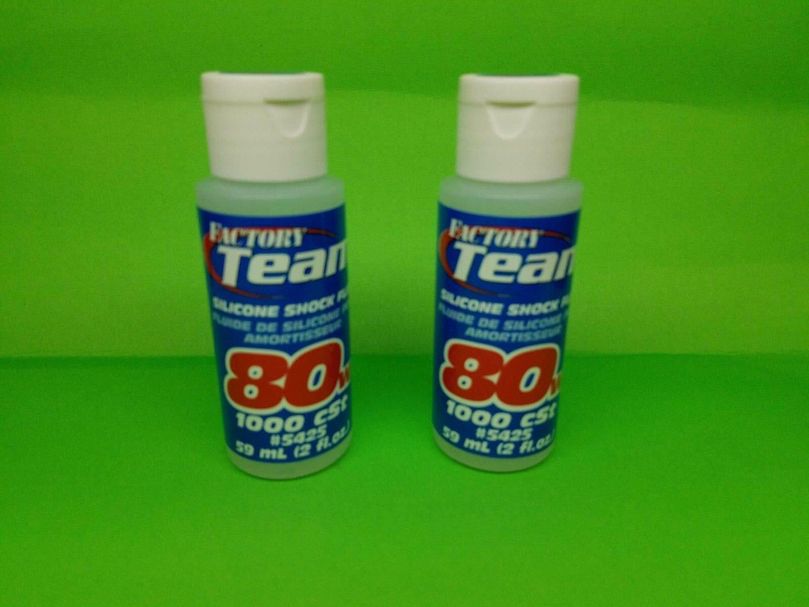 2 PACK TEAM ASSOCIATED 80 WEIGHT 80WT SILICONE SHOCK OIL ARRMA traxxas losi
