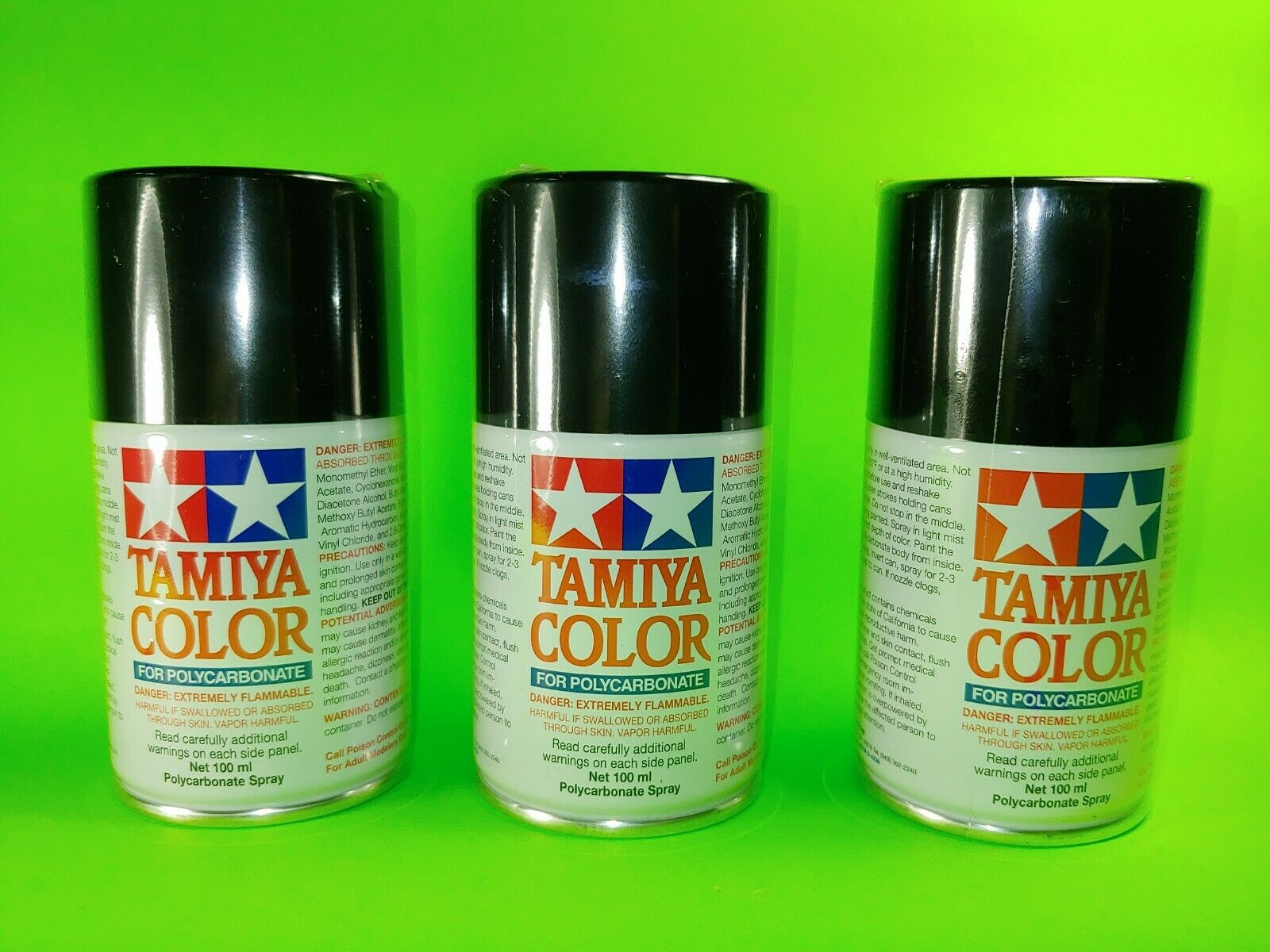 3 PACK Tamiya TAMR86005 Polycarbonate PS-5 Black     RC CAR BODY PROLINE