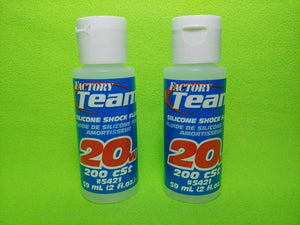 2 PACK TEAM ASSOCIATED 20 WEIGHT SILICONE SHOCK OIL FLUID 5421 traxxas rc10 losi