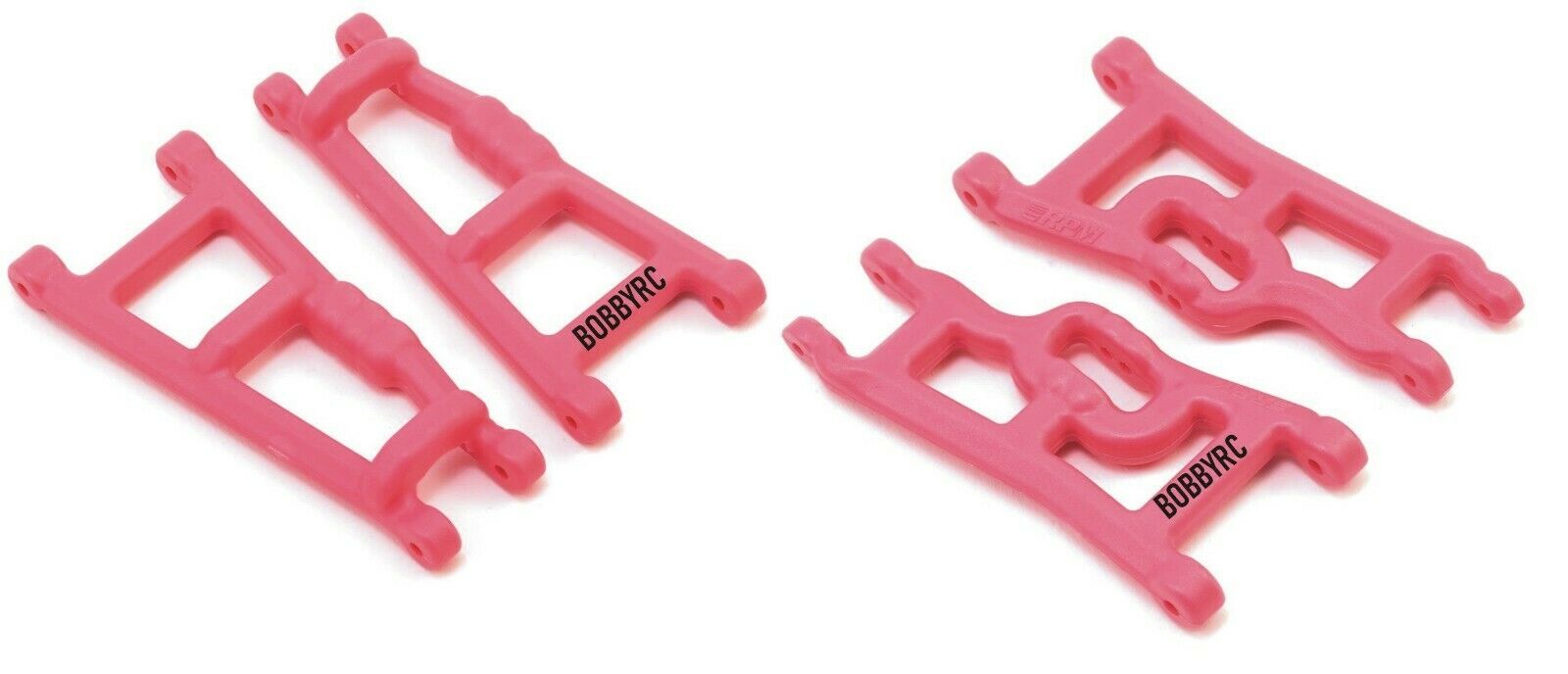 RPM 80247 Front & 80187 Rear PINK A-Arms Traxxas VXL XL5 Rustler & Stampede 2wd