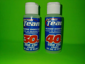 TEAM ASSOCIATED 30 + 40 WEIGHT SILICONE SHOCK OIL FLUID 5422 5423 traxxas RC10